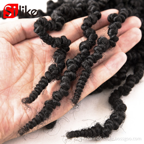 High quality BombTwist Crochet Hair Extensions T30/1B/BUG  10 Inch Crochet Twist Hair 15 Roots/Pack Spring Twist Crochet Braids